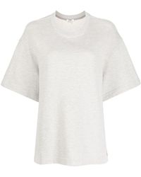 Agolde - Drop-shoulder Short-sleeve Sweatshirt - Lyst
