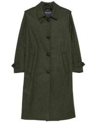 Schneiders - Button-Up Wool Coat - Lyst