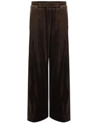 DON'T @ ME - Velvet Wide-Leg Trousers - Lyst