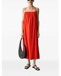 Benetton - Tie-Fastening Loose Maxi Dress - Lyst
