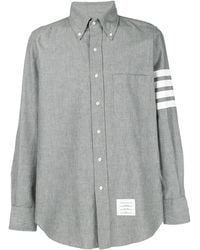 Thom Browne - Chambray 4-Bar Shirt - Lyst