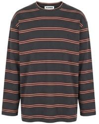 Jil Sander - Striped Long-Sleeve T-Shirt - Lyst