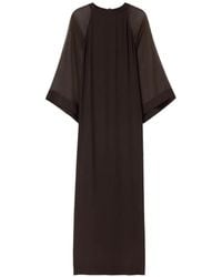 Filippa K - Sheer-Panelled Flared-Sleeve Dress - Lyst