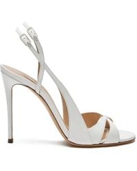 Casadei - "Julia" Jolly Tiffany Patent Leather Sandals T. 100 - Lyst