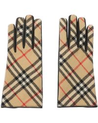 Burberry - Karierte Handschuhe - Lyst