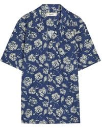 Forét - Floral-Print Short-Sleeve Shirt - Lyst