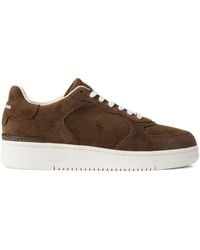 Polo Ralph Lauren - Zapatillas bajas de ante con cordones - Lyst