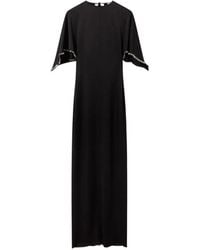 Stella McCartney - Crystal-Embellished Cape-Sleeve Maxi Dress - Lyst