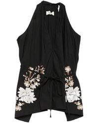 Psophia - Floral Halterneck Top - Lyst
