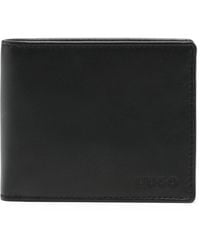 HUGO - Logo-debossed Leather Wallet - Lyst