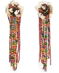 Bimba Y Lola - Mother-Of-Pearl And-Bead Earrings - Lyst