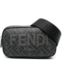 Fendi - Ff-logo Print Shoulder Bag - Lyst