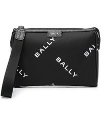 Bally - Logo-printed Clutch Bag - Lyst