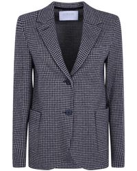 Harris Wharf London - Houndstooth-Pattern Wool Blazer - Lyst