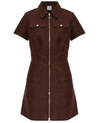 CASABLANCA - Monogram-Jacquard Mini Dress - Lyst