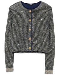 Balmain - Glittered Tweed Cardigan - Lyst