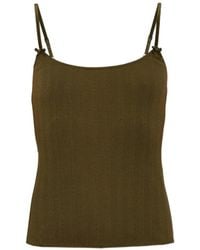 MM6 by Maison Margiela - Bow-Detail Pointelle-Knit Pyjama Top - Lyst