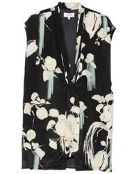 Psophia - Abrigo Sin Mangas Con Estampado Floral - Lyst