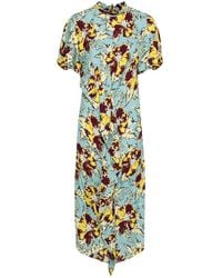 Colville - Midikleid Mit Blumen-Print - Lyst