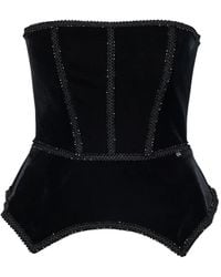 Nissa - Embellished Corset Top - Lyst