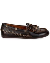 Bibi Lou - Aurelie Fringed Studded Loafers - Lyst