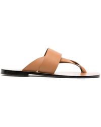 A.Emery - Silba Cross-toe Leather Sandals - Lyst