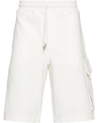 C.P. Company - Lens-detail Cotton Bermuda Shorts - Lyst