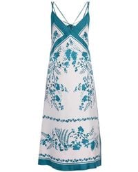 Erdem - Floral-Print Silk-Twill Dress - Lyst