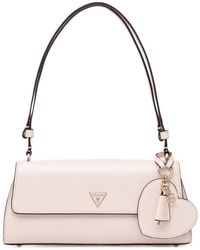 Guess - Isobel Heart-Motif Logo-Plaque Shoulder Bag - Lyst