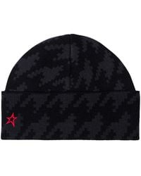Perfect Moment - Merino Wool Houndstooth Beanie - Lyst