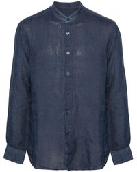 120% Lino - Long Sleeve Linen Shirt - Lyst
