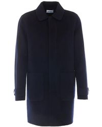 Alpha Studio - Manteau Boutonné À Poche Poitrine - Lyst