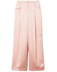 Twinset - Satin Palazzo Trousers - Lyst
