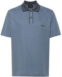 Brioni - Logo-embroidered Polo Shirt - Lyst