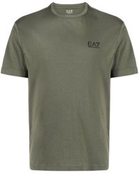 EA7 - T-Shirt mit Logo-Print - Lyst
