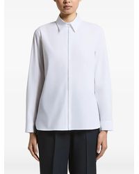 Peserico - Point-Collar Long-Sleeved Shirt - Lyst