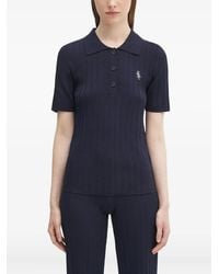 Sporty & Rich - Ribbed Polo Shirt - Lyst