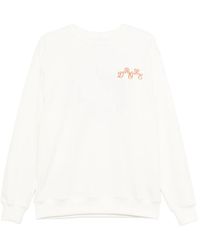 Drole de Monsieur - Embroidered Cotton Sweatshirt - Lyst