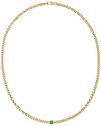 Yoj - Collar De Cadena Barbada Con Malaquita - Lyst