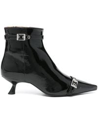 Ganni - Heeled Ankle Boots - Lyst