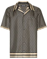 Dolce & Gabbana - Camisa con motivo geométrico - Lyst
