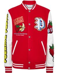 Philipp Plein - Chaqueta bómber con aplique de frutas - Lyst