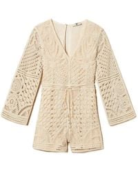 Twinset - Crochet Jumpsuit With Belt - Lyst
