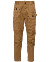 DSquared² - Mid-rise Tapered Cargo Trousers - Lyst