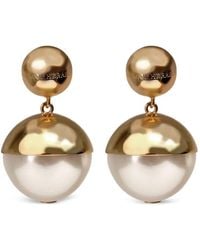 Carolina Herrera - Pearl-Drop Earrings - Lyst