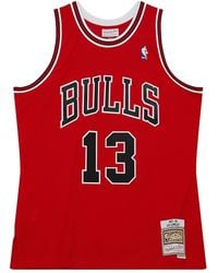 Mitchell & Ness - Camiseta Luc Longley Chicago Bulls 1997-98 - Lyst