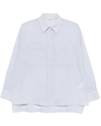 Peserico - Gestreept Blouse - Lyst