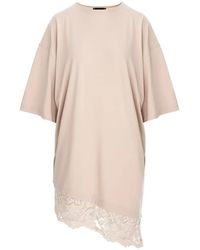 Hamza - Japan Lace-Trim Asymmetric Dress - Lyst