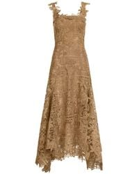 Oscar de la Renta - Dominican Landscape Guipure Dress - Lyst