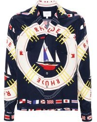 Rhude - Flag Sail Silk Shirt - Lyst